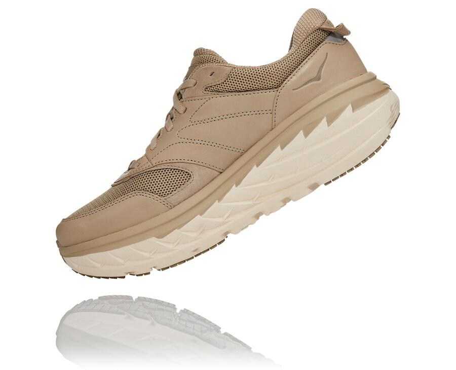 Hoka Australia One One Bondi L - Mens Running Shoes Brown - ELVMD-2804